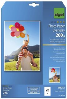 Inkjet Fotopapier Everyday - A4, hochglänzend, 200 g/qm, 20 Blatt, 1 St.