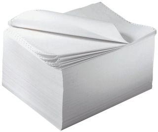 DIN-Computerpapier, 1fach, 12"x240 mm ((A4 hoch), blanko mit LP, 2000 Blatt, 1 St.