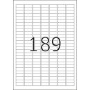 4220 Typenschildetiketten - 25,4 x 10 mm, silber, extrem...