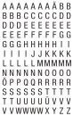 3720 Buchstaben-Etiketten - A-Z, 6,5 mm, schwarz,...