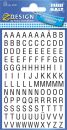 3720 Buchstaben-Etiketten - A-Z, 6,5 mm, schwarz,...
