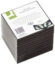 CD-Boxen Standard - Slim Line für 1 CD/DVD, transparent/schwarz, Packung mit 25 Stück, 1 St.
