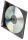 CD-Boxen Standard - Slim Line für 1 CD/DVD, transparent/schwarz, Packung mit 25 Stück, 1 St.
