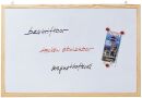 Schreibtafel - 40 x 30 cm, magnetisch, weiß...