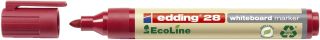 28 Boardmarker EcoLine - nachfüllbar, 1,5 - 3 mm, rot, 1 St.