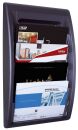 Wand-Prospekthalter Quick Blick - A4 quer, schwarz, 1 St.