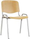 Besucherstuhl ISO CR WOOD007 - ohne Armlehnen, buche, 4 St.