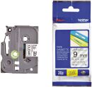 TZe-121 Schriftbandkassette - laminiert, 9 mm x 8 m,...