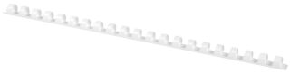 Plastik-Binderücken, 8 mm, für 45 Blatt, weiß, 100 Stück, 1 St.