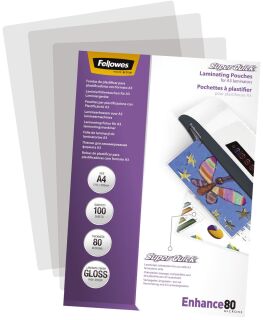 Laminierfolie Enhance SuperQuick - A4, glänzende, 80 Mikron, 100 Blatt, 1 St.