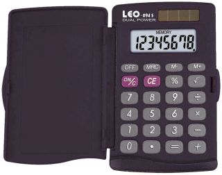 Solar-Taschenrechner 094S, schwarz, 8-stellig, Hard-Cover, 1 St.