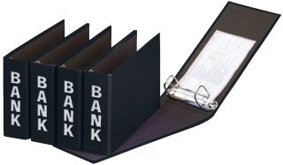Bankordner Color-Einband - A5 , 50 mm, Color Einband, schwarz, 1 St.