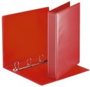 Ringbuch Präsentation, mit Taschen, A4, PP, 4 Ringe, 30 mm, rot, 1 St.