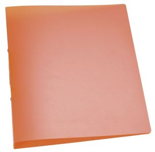 Ringbuch transparent - A4, 2-Ring, Ring-Ø 25 mm, orange-transparent, 1 St.