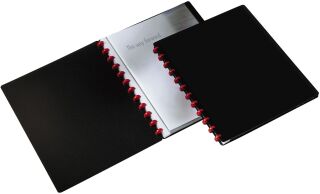 Ringmappe DURALOOK® EASY - 20 Hüllen, A4, schwarz, 1 St.