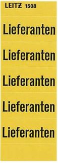 1508 Inhaltsschild Lieferanten, selbstklebend, 100 Stück, gelb, 1 St.
