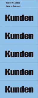 Inhaltsschilder Kunden - Beutel mit 100 Stück, blau, 1 VPE