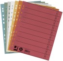 Trennblätter durchgefärbt - A4 Überbreite, sortiert (5 Farben), 100 Stück (5x20), 1 St.