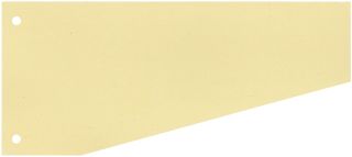 Trennstreifen Trapez - 190 g/qm Karton, gelb, 100 Stück, 1 St.