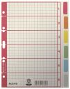 4355 Register - blanko, Karton, farbig bedruckt, A5, 6...