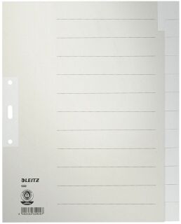 1222 Register - Tauenpapier, blanko, A4 Überbreite, 12 Blatt, grau, 1 St.