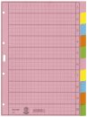 4340 Register - blanko, Papier, A4, 10 Blatt, Taben 2x...