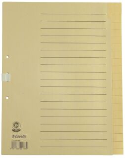 Register - blanko, A4, Papier, 20 Blatt, chamois, 1 St.