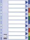 Register - blanko, A4, PP, 10-teilig + Deckblatt, farbig,...