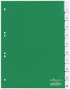 Register - Hartfolie, blanko, grün, A4, 10 Blatt, 1 St.