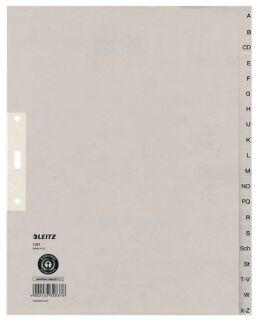 1201 Register - A - Z, Papier, A4 Überbreite, 20 Blatt, grau, 1 St.