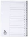 Register - A - Z, PP, mit Index, A4, 20 Blatt, grau, 1 St.