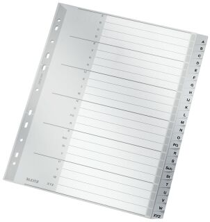 1261 Register - A - Z, PP, A4 Überbreite, 24 Blatt, grau, 1 St.