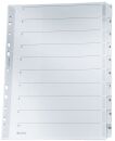 4324 Zahlenregister - 1-10, A4, Karton, 10 Blatt, grau, 1...
