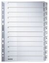 4325 Zahlenregister - 1-12, A4, Karton, 12 Blatt, grau, 1...
