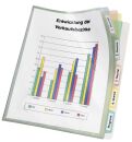 Registerhülle - PP, A4, transparente mit farbiger...