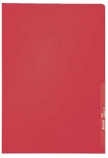 4000 Standard Sichthülle A4 PP-Folie, genarbt, rot, 0,13 mm, 10 St.