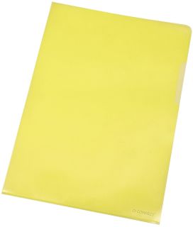 Sichthülle - A4, 120 mym, genarbt gelb, 100 Stück, 1 St.