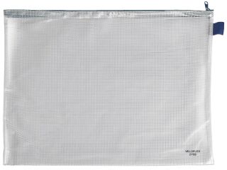 Reißverschlusstaschen - transparent/blau, A3, 445 x 320 mm, 1 St.