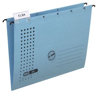 Hängemappe chic - Karton (RC), 230 g/qm, A4, blau, 1 St.
