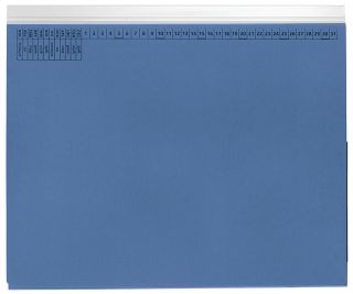 Kanzleihefter A gefalzt - Linksheftung (Behördenheftung), 1 Tasche, 1 Abheftvorrichtung, blau, 25 St.