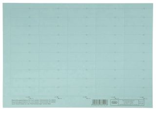 vertic® Beschriftungsschild für Registratur, 58 x 18 mm, blau, 50 Stück, 1 St.