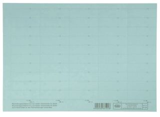 vertic® Beschriftungsschild für Registratur, 58 x 18 mm, blau, 50 Stück, 1 St.