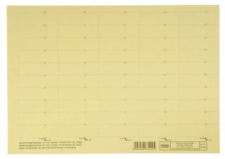 vertic® Beschriftungsschild für Registratur, 58 x 18 mm, gelb, 50 Stück, 1 St.
