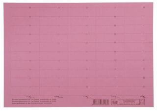 vertic® Beschriftungsschild für Registratur, 58 x 18 mm, rot, 50 Stück, 1 St.