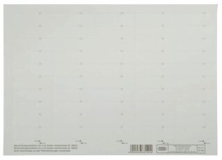 vertic® Beschriftungsschild für Registratur, 58 x 18 mm, weiß, 50 Stück, 1 St.