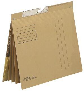 2183 Pendel-Mehrfachhefter Combi - vier kfm. Heftungen, Natronkarton (RC), naturbraun, 25 St.