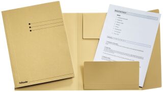 Jurismappe, A4, Manilakarton 275 g/qm, chamois, 1 St.
