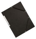 Eckspanner - Karton A4 mit Gummizug schwarz, 1 St.
