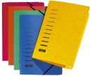 Gummizugmappe - A4, 150 Blatt, Pressspan, gelb, 1 St.