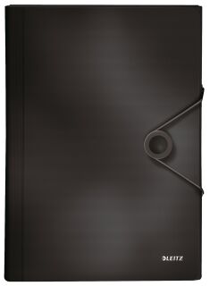 4579 Fächermappe Solid - 6 Fächer, A4, 250 Blatt, PP, schwarz, 1 St.